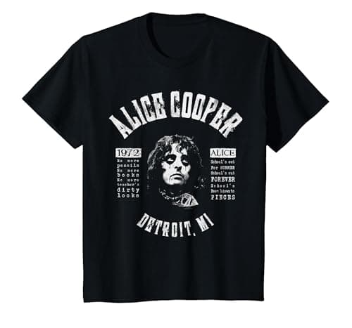 Image of Alice Cooper Schools Out T-Shirt, Youth, Black, Medium