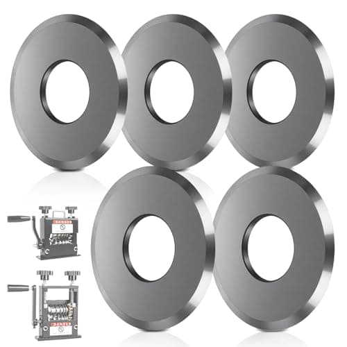 Image of Orifesio 5 Pieces Replacement Blades for Wire Stripper, High Speed Steel Cable Stripper Detachable Blade, for Manual Cable Stripping Machine, Copper Wire Stripper Tool Accessories