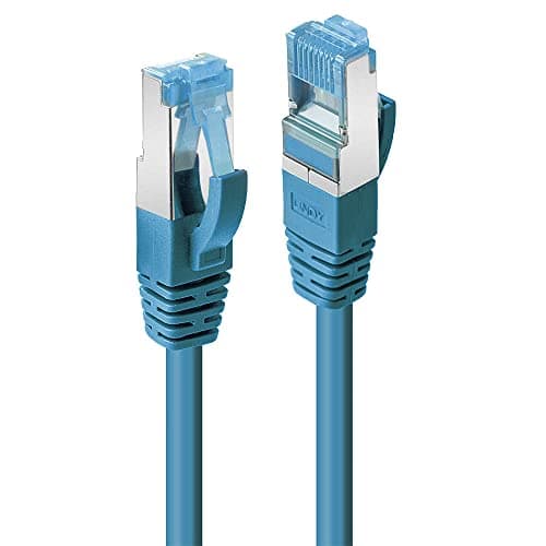 Image of LINDY 1.5m CAT6a S/FTP LSZH Snagless Gigabit Ethernet Cable, Blue
