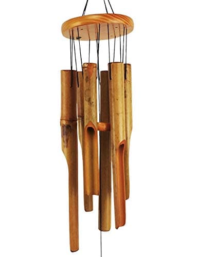 Image of MUMTOP Bamboo Wind Chimes - Outdoor Wooden Wind Chimes for Garden, Patio, Home or Outdoor Decor…