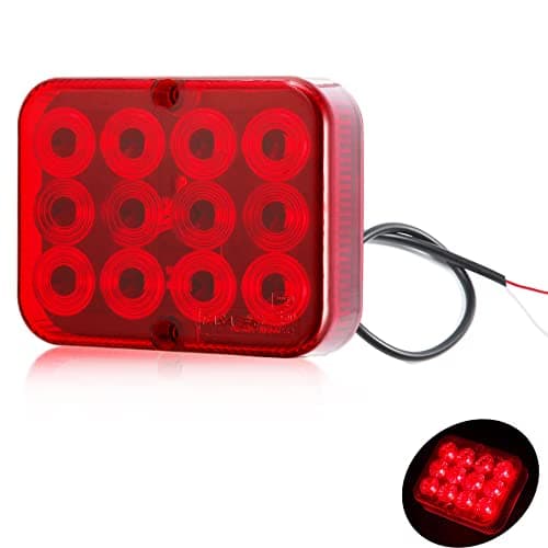 Image of DARKGUARD LED Red Rear Fog Light Trailer 1 Piece 12 V with E Certification Mark, Car Fog Lamp LED Rear Lights Trailer Rear Lights Waterproof for Caravan Truck