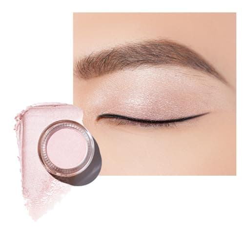 Image of Oulac Shimmer Eyeshadow Pearl Finish| Pearl Pink Eyeshadow & Highlighter Duo| Waterproof & Long-Lasting| Longwear Blendable Shimmer Eye Make-up | Vegan | 06g (P04) Shell