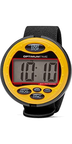 Image of Optimum Time Series 3 Sailing Watch in Yellow - Water Resistant Race Timer for Sailing