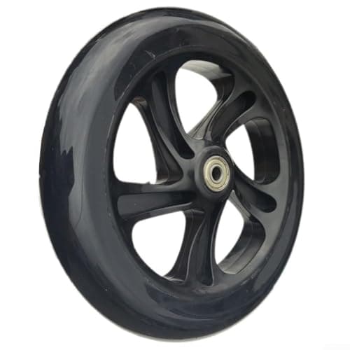 Image of Front Wheel 200mm Scooter Replacement with Bearing for Adult Scooters and Wheelchairs High Elasticity and Silent Design (Black)
