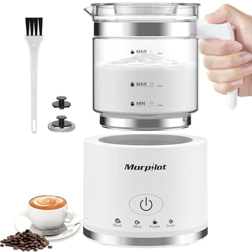 Image of Milk Frother Electric 4 in 1 - Morpilot Automatic Milk Frothers 500ML Large Capacity Milk Steamer and Heater Hot & Cold Milk Warmer for Coffee Latte Cappuccino