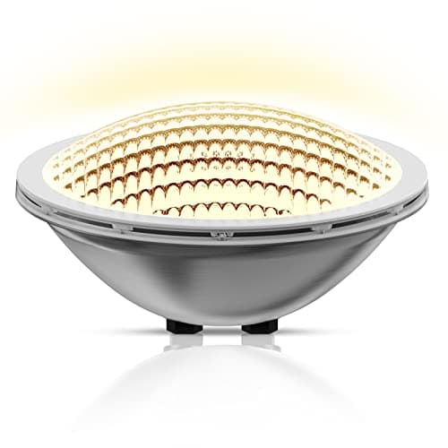 Image of LyLmLe PAR56 Swimming Pool Lights 30W Underwater Lights LED Submersible Waterproof IP68 12V DC/AC,3000K Warm White