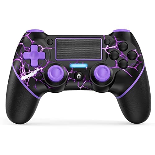 Image of Wireless Controller for PS4, Gamepad Compatible with Playstation 4/Pro/PC, Anti-Slip Joystick with Starry Sky Pattern Design with Touchpad/Motion Motors/6-Axis Sensor/Audio Function