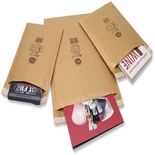 Image of Jiffy JL-GO-2 205 x 245 mm Airkraft Lightweight Postal Bag (Size 2), Gold, Box of 100