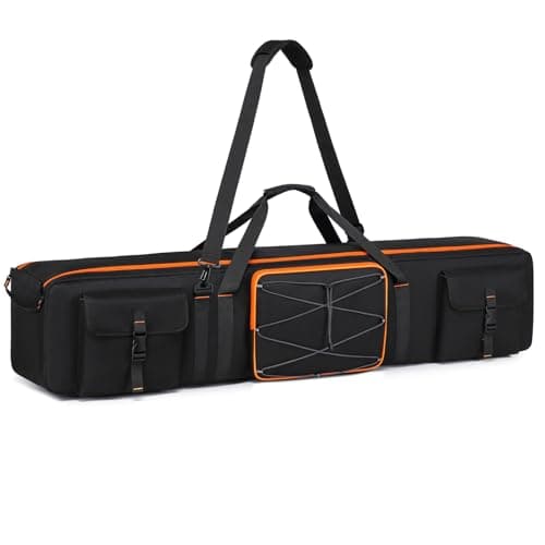 Image of RUCYEN Tripod Carrying Case,50 Inch Tripod Light Stand and Photography Lighting Kit Bag,Photo Studio Equipment Large Carrying Bag with Removable Padding,for Tripods,Monopods,Speaker Stands,Mic Stand