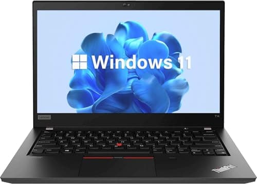 Image of Lenovo Thinkpad T14 Gen 1 Business Laptop, 14-Inch FHD (1920x1080), Intel Core i5-10210U, 16GB RAM, 512GB SSD, US QWERTY Keyboard, Windows 11 Pro (Renewed)