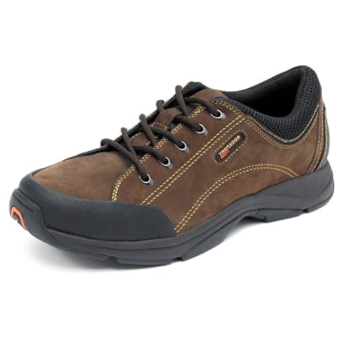 Image of Rockport Men's Chranson walking shoes, Dark Brown Black, 8.5 UK