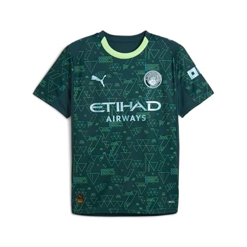 Image of PUMA Manchester City Fourth Shirt 2025/26 Season - Replica - Men - Green Terrain - Size: XXL