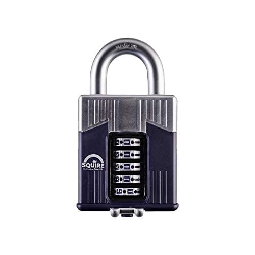 Image of Henry Squire Warrior 5 Wheel Open Shackle Combination Padlock, 65 mm (Length)