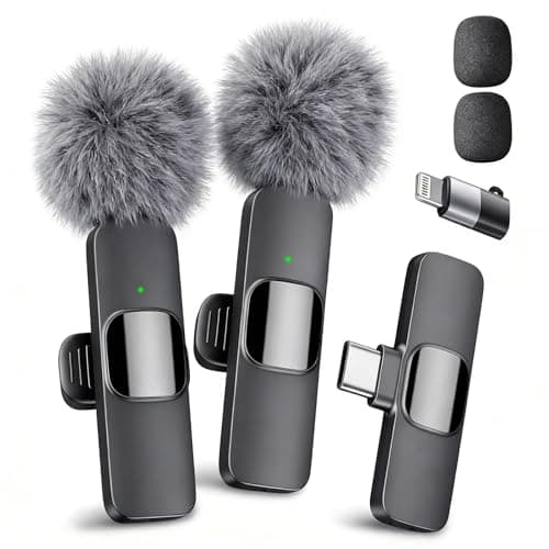 Image of YRF Wireless Lavalier Microphone for iPhone - iPad, Android Phone, Mini Lapel Mic with Noise Reduction and Crystal Sound for Video Recording, Vlogging, TikTok, YouTube
