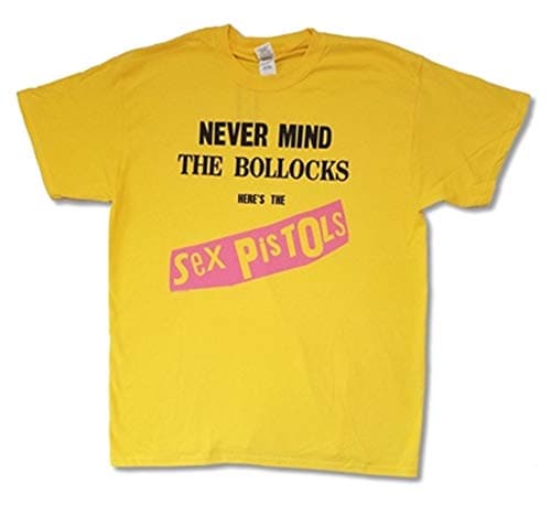 Image of Rock Off Sex Pistols 'NMTB Album Cover' (Yellow) T-Shirt (2 Extra Large)
