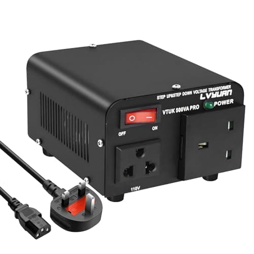 Image of 500W Voltage Transformer, 220/240 Volts to 110/120V Step Up Step Down Voltage Converter, UK to US & US to UK