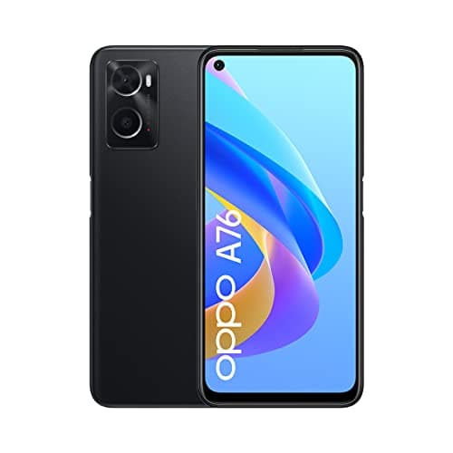 Image of OPPO A76 Black Smartphone, Qualcomm Snapdragon 680 4GB RAM 128GB Storage 6.56" ColorOs 11.1 based on Android 11 - CPH2375 Black