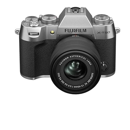 Image of FUJIFILM X-T50 Silver with XC15-45mm Lens kit