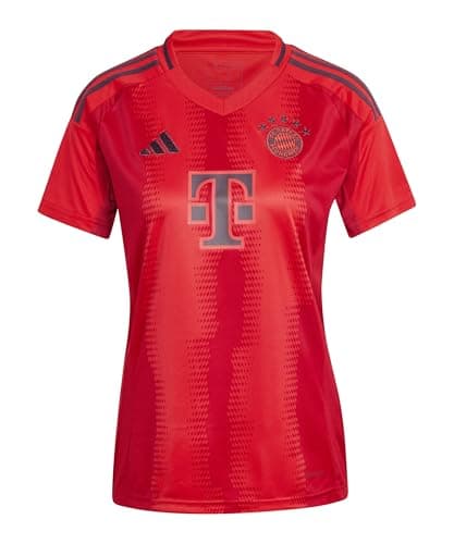 Image of adidas FC Bayern Women's Red Home Jersey 24/25, Red, XL