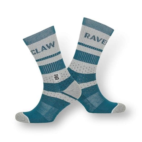 Image of Harry Potter Men's Embroidered Mesh Ravenclaw Socks, Blue, One Size