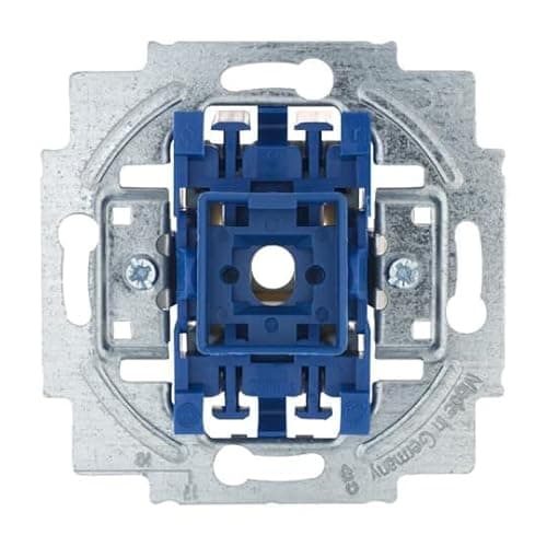 Image of ABB 2CKA001413A Push Button Switch Insert, Flush Mounting IP 20, 1-Pole, 1-Piece, 2-Way, Blue, Plastic