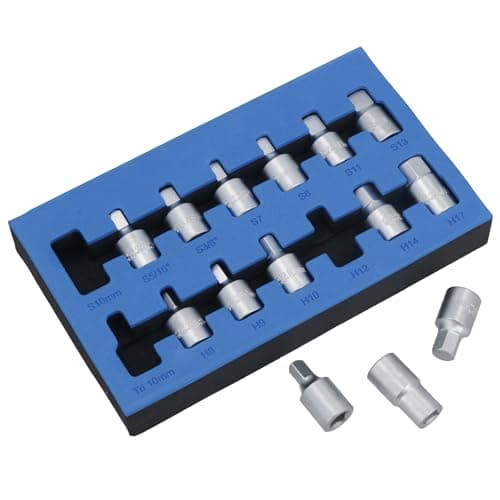 Image of AB Tools Drain Plug Sump Key Set Oil Change 3/8" Drive 14pc Gearbox Axle Engine Repair