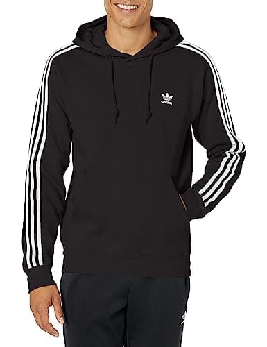 Image of adidas Originals Men's Adicolor Classics 3-Stripes Hoodie, Black, XL
