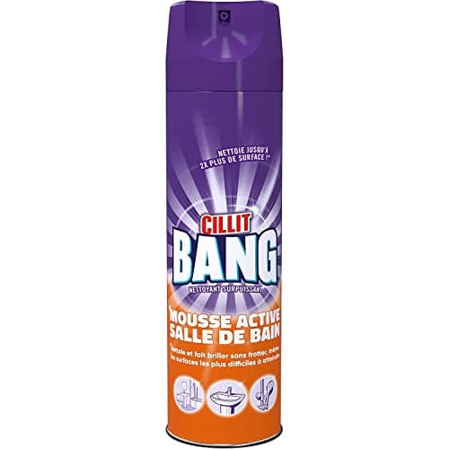 Image of CILLIT BANG Active Foam Soap Scrub & Shine - Ultra Effective Foam Cleaner for Shower and Bathroom - Cleaning Without Wiping - 1 x 600 ml