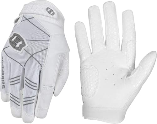 Image of Seibertron B-A-R PRO 2.0 Signature Baseball/Softball Batting Gloves Super Grip Finger Fit For Adult White XXL