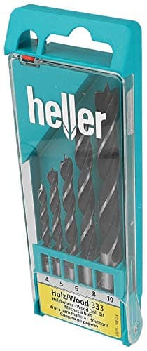 Image of Heller Tools 333 CV Brad Point Bit, Proven Classic for Drilling Solutions in Any Type of Wood, CYL, Set 5-pcs. Ø 4/5/6/8/10 mm