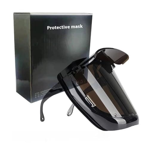 Image of Welding Mask PC 180° Large View Earhook Helmet Anti-Strong Light High Temperature Resistant for Arc Weld Grind Cut(Widen-Black)