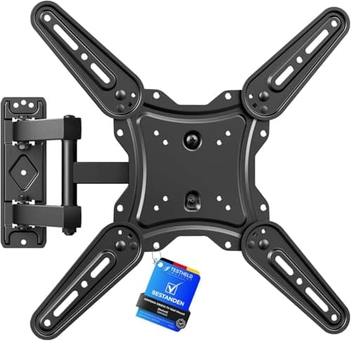 Image of GRIFEMA TV Wall Bracket for 26–65 Inch Flat & Curved Screens – Universal Full Motion TV Wall Mount with Swivel & Tilt, Extendable Arm, Max VESA 400x400mm, Holds up to 35kg, Easy Installation, GB1010