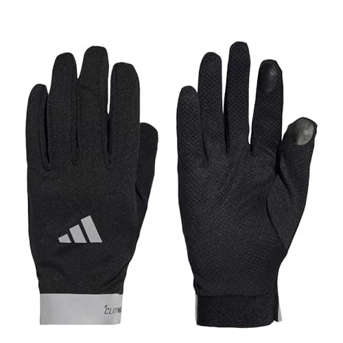 Image of adidas Unisex Running Climawarm Gloves, Black, L