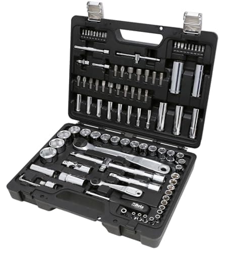 Image of Beta BW 903E/C98 45-Piece Hexagon Socket Set with 35 Screwdriver Bits 4 x Bent Hexagon Keys and 14 Accessories in Plastic Case