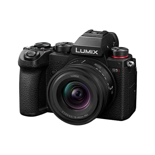 Image of Panasonic Lumix S5D, Full Frame Mirrorless Camera Body, with S-R1840E 18-40mm S lens, 24.2MP, 4K 60P Recording, Live View Finder, Free Angle Monitor, Wi-Fi, Bluetooth, Black