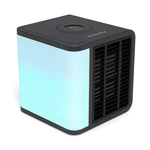 Image of EVAPOLAR evaLIGHT Plus Personal Portable Air Cooler and Humidifier, Desktop Cooling Fan, for Home and Office, with USB Connectivity and Colorful Built-in LED Light (Black)