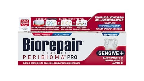 Image of Biorepair, Peribiom Pro Gingive+ Toothpaste for Normal Oral Microbiota Prevents Bleeding Gums and Protects Against Gum Plaque, 75 ml