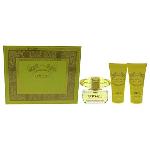 Image of Versace Versace Yellow Diamond For Women 3 Pc Gift Set 1.7oz EDT Spray, 1.7oz Shower Gel, 1.7oz Body Lotion