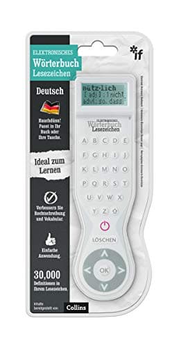 Image of IF Electronic Dictionary Bookmark Single Language Definitions -German, White