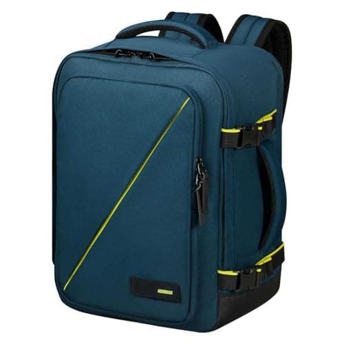 Image of American Tourister Take2Cabin - Easyjet Cabin Bag 36 x 20 x 45 cm, 38 L, 0.70 kg, Hand Luggage, Airplane Backpack M Underseat, Blue (Harbor Blue)