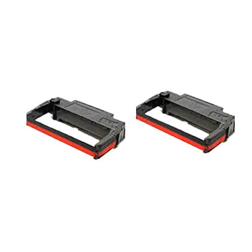 Image of 2 Compatible Black Red Ribbon Cartridge For EPSON ERC30 34 38 MICROSAUTOCUT2000 4000EPSONTM200 4000EPSONTM200 260 267 270 300C 300DEPSONTMU370 200 220 200A 200B 200D 220A 220A 220B 220D 230 300 370 375 325 230 280210D 210B EPSONM119 119B 119D 133A 17JB 270 52JB