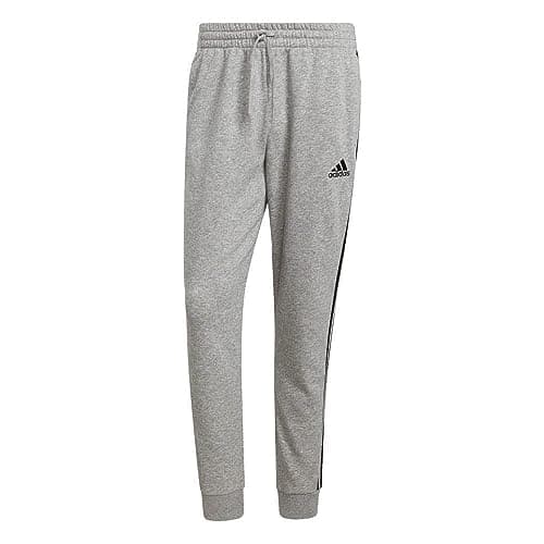 Image of adidas Men's Essentials Fleece Joggers, Medium Grey Heather/Black, M