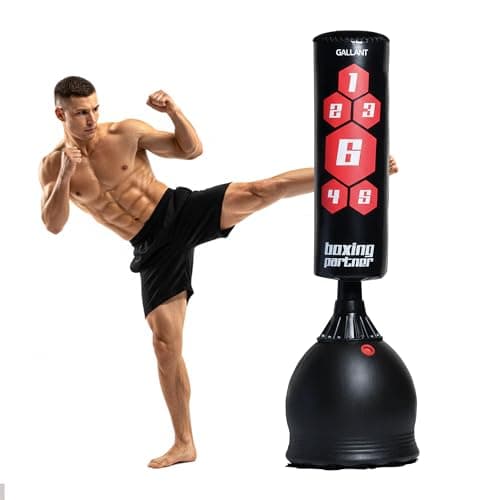 Image of Gallant 5.5 Feet Free Standing Punching Bag– Heavy Duty Boxing Bag for Adults Kickboxing, Mixed Martial Arts, Muay Thai, Martial Arts Training Equipment with Durable Pedestal Stand, Indoor Outdoor Use