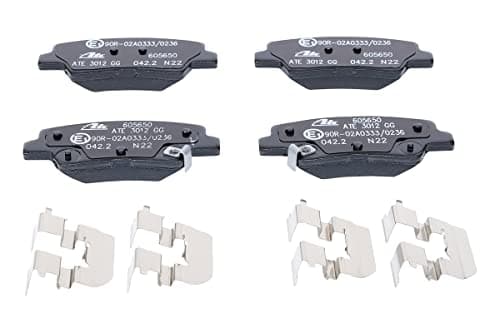 Image of ATE Original Brake Pads - Pad Set - for Disc Brake - 13.0460-5650.2 - ECE-R90 Road Legal