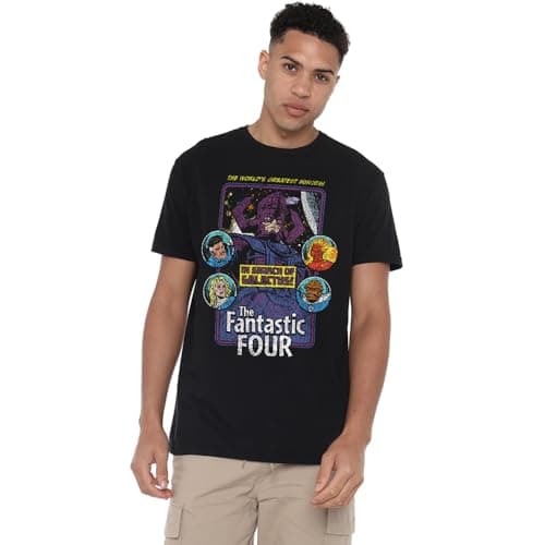 Image of Marvel Fantastic Four in Search of Galactus Unisex T Shirt, Black, XXX-Large