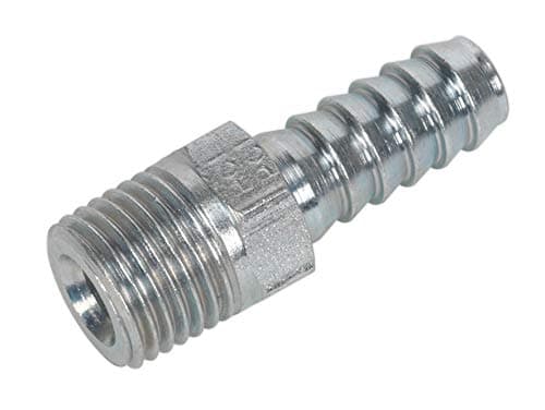 Image of Sealey Ac39 Male Screwed Tailpiece 1/4Bspt - 5/16 Hose Pack of 5