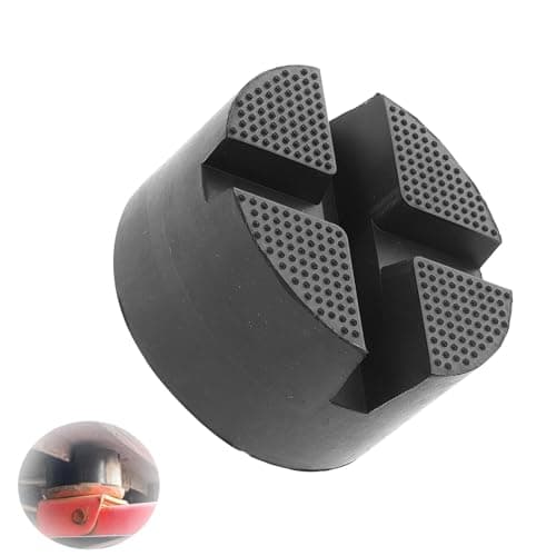 Image of VZU Car Universal X-Slot Jack Rubber Pad 10x4.5cm, Jack Pad Adapter, Frame Rail Adapter Protector Trolley Jack Rubber Pad, Pinch Weld Stand Adapter Side Lifting Disk Jacking Tool Floor Support (1)