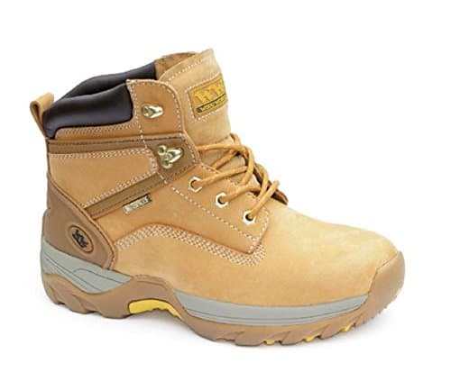 Image of Wood World Men's Nubuck HyDRY Safety Boots, Size 10 UK Brown