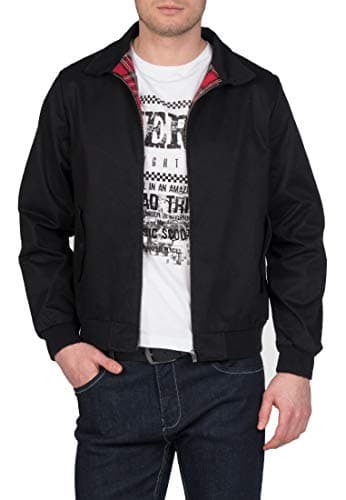 Image of Merc of London Men's Harrington Jacket , Black, XX-Large (Manufacturer size: XXL)