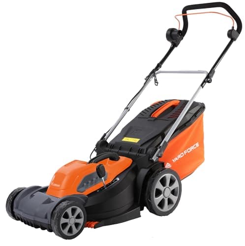 Image of Yard Force 1800W Electric Lawnmower, 44cm Steel Blade, 50L Collection Bag, 7 Height Settings, Corded